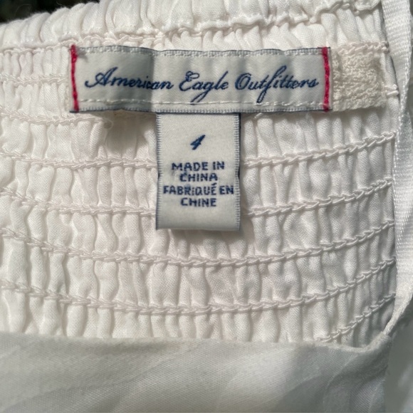 💟 BUNDLE SALE 3/$18 Super Sweet AEO White Patterned Summer Halter Dress, 4 - Picture 11 of 11